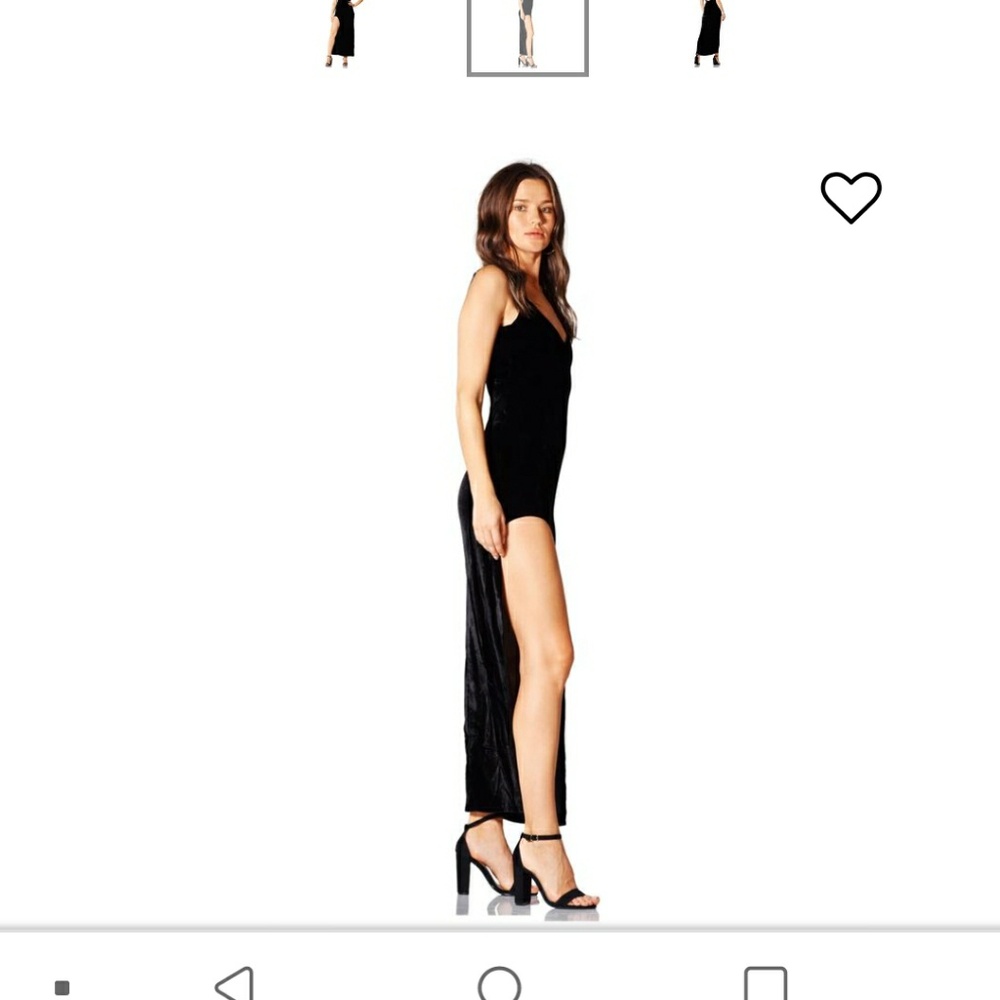 NWT black velvet for love and lemobs dress